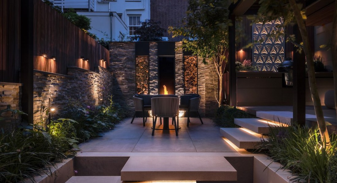 Inspiratie, stadstuin in Amsterdam met buitenkeuken