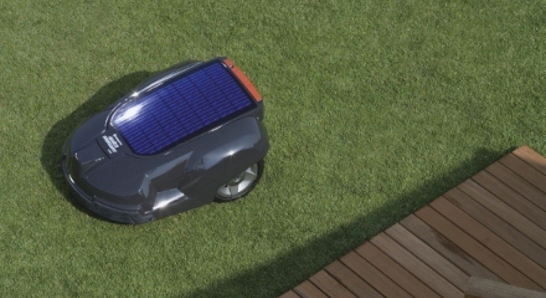 Grasmaaien op zonne-energie