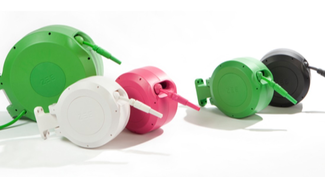 Handige tuinslanghaspel Mirtoon met trendy vormgeving