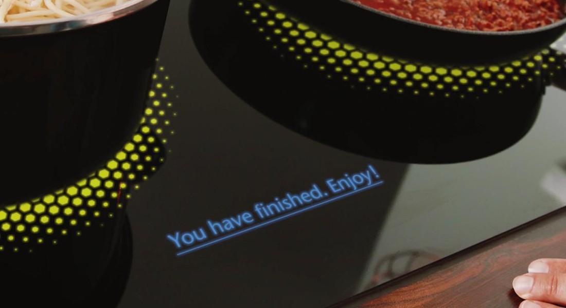 De glaskeramische kookplaat voor de keuken van de toekomst