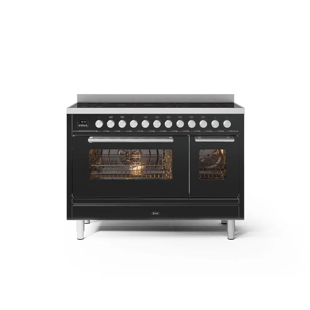 Inductie Fornuis | ILVE inductie collectie 120 cm met 7 kookzones en flexzone