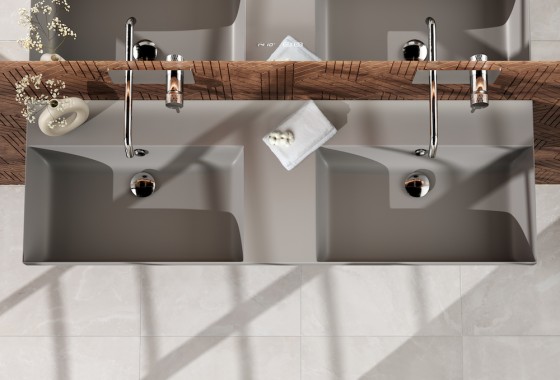 Badkamer in Scandinavische stijl. Inspiratie! - Thebalux Badkamermeubelen