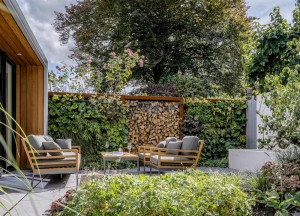 Green Divider met houtopslag | Zeno Products - Zeno Products