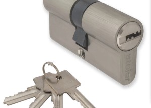 Cilinder nikkel 30x30 met 3 sleutels - Deurklink24