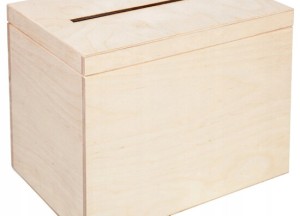 Houten enveloppenkist BAS - 30 x 20 x 23 cm - naturel - Deurklink24