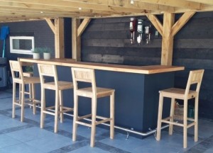 Buiten barstoel | Puurteak - Puurteak tuinmeubelen