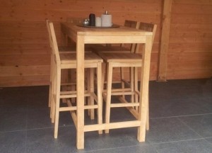 Buiten barstoel | Puurteak