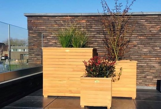 Teak plantenbak | Puurteak - Puurteak tuinmeubelen