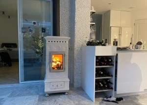 Houtkachel Liberty wit | Art of Fire