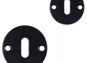 Mazovia rozet set - baardsleutel - rond- mat zwart