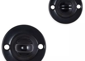 Mazovia rozet set - WC - rond- mat zwart