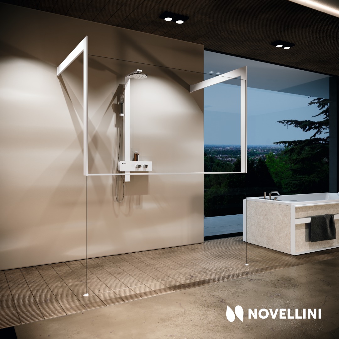 Kuadra HF douchewand | Novellini