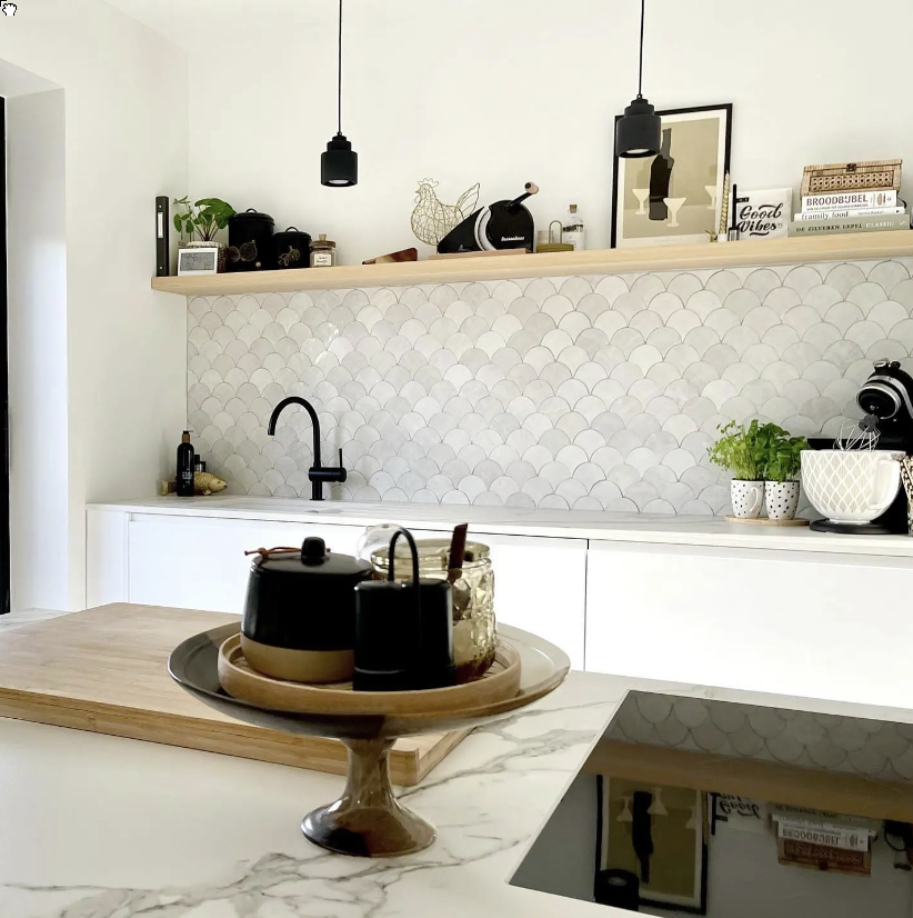 Zellige Blanc Paisson Echelles | Designtegels.nl