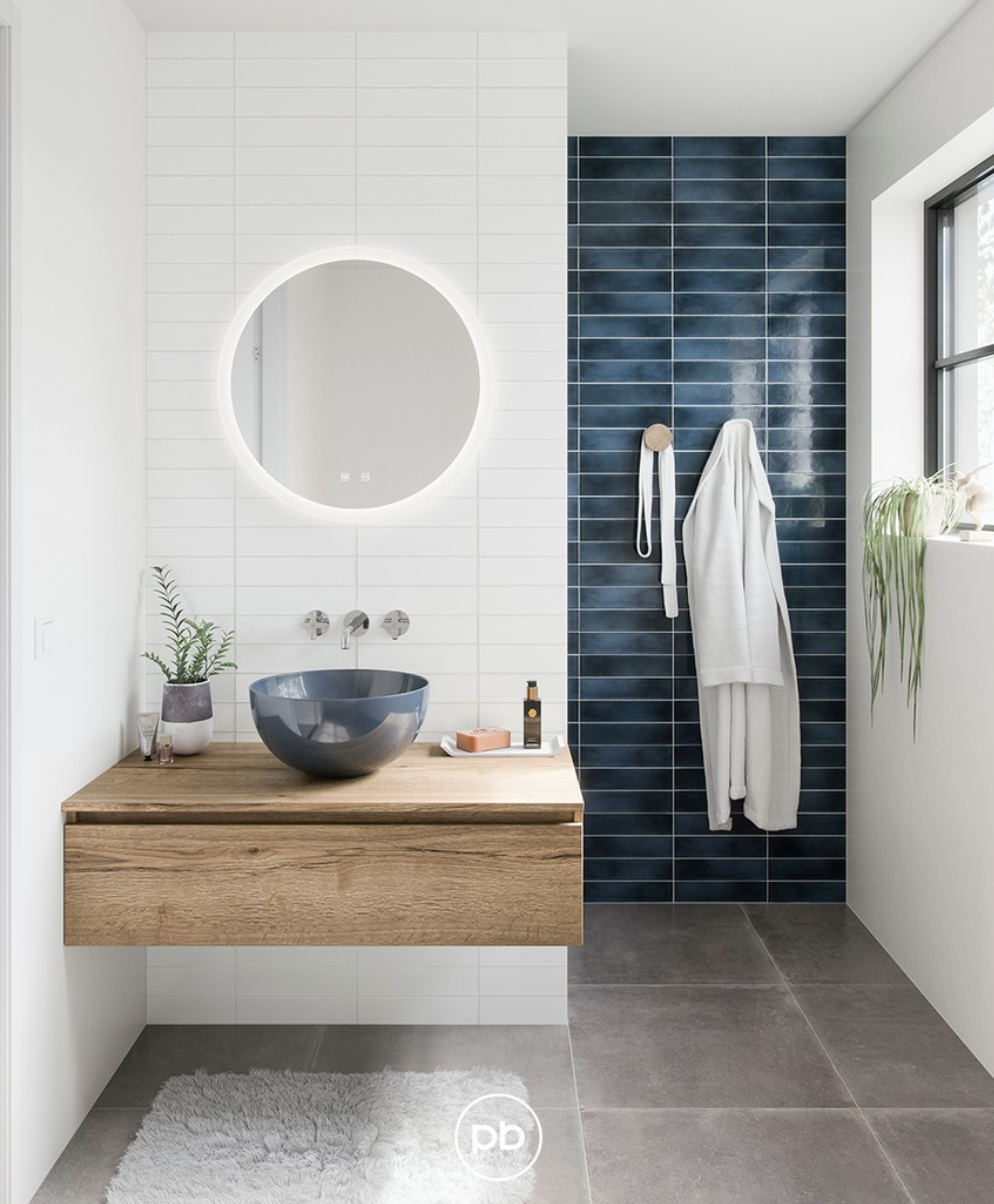 Blauwe opbouwkom | Primabad