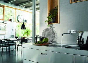 Eerste Axor keukenmengkraan voor de wand - Hansgrohe