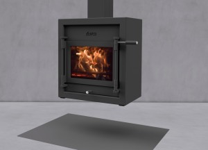 Hangende houtkachel kwadraat | JAcobus - JAcobus