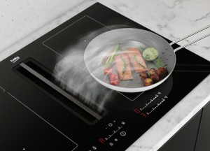 Kookplaat met geïntegreerde afzuigkap | Beko