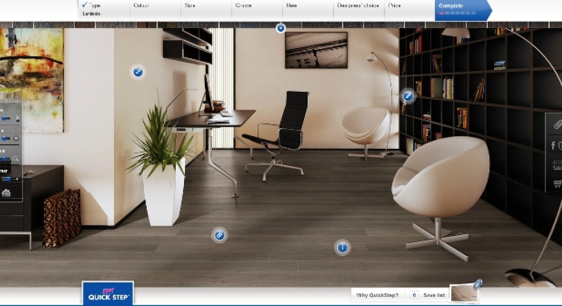 Plaats elke vloer in uw interieur met de Flooradvisor