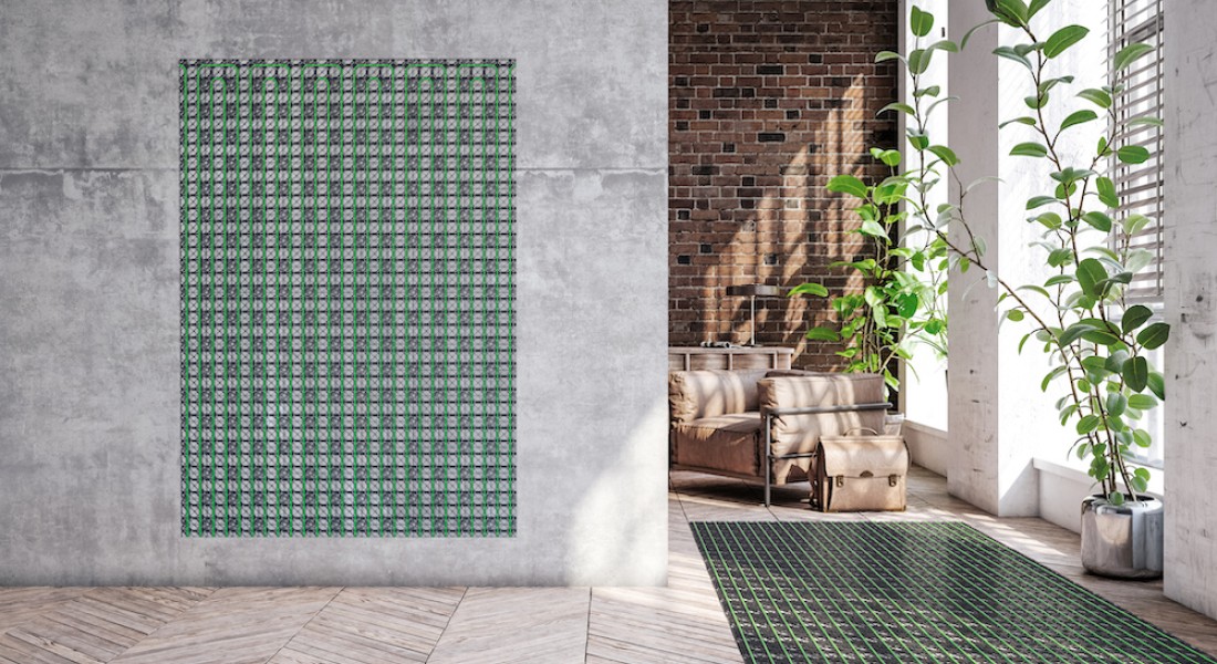 WARP Systems vloerverwarming, ook voor verwarming in de muur of plafond