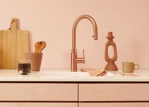 Quooker kranen in twee nieuwe kleuren: gunmetal en rosé koper - 