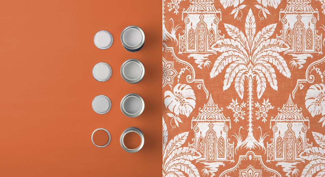 Oranje in het interieur voor een zonnige vibe