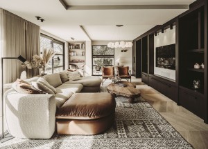 Sfeervolle woonvilla in drie tinten - 