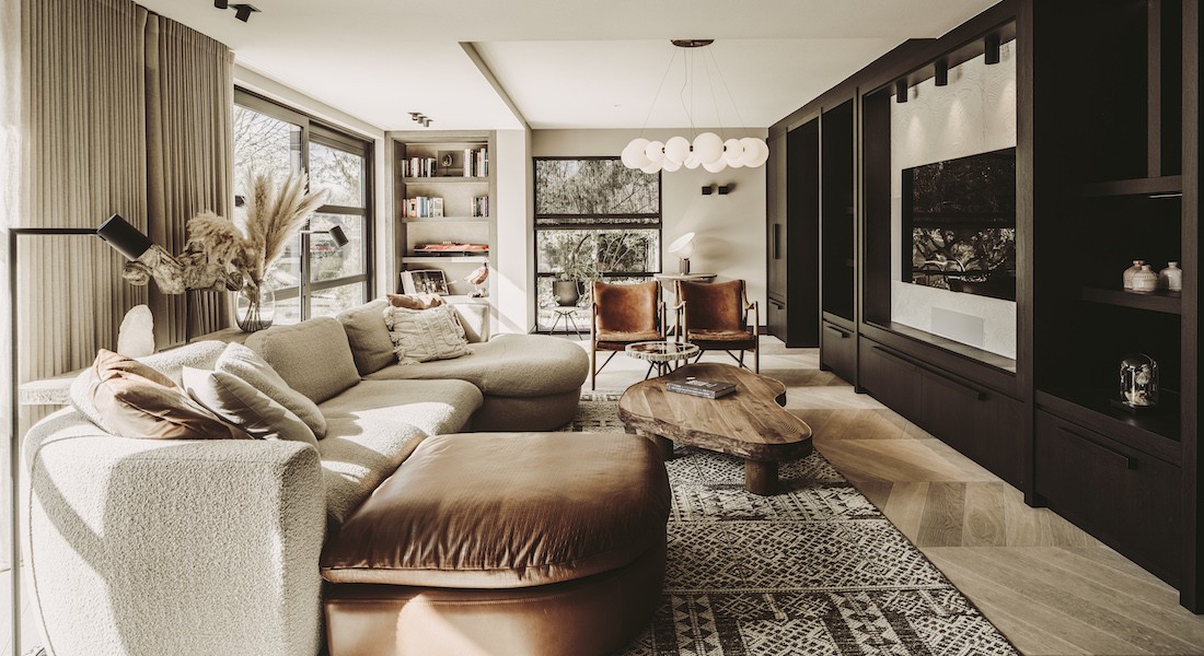 Sfeervolle woonvilla in drie tinten