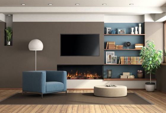 Elektrische haard 130E Solus | Trimline Fires - Trimline Fires