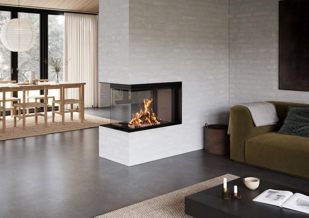 VISIO 3:1 UNIQ liftdeurhaard hout | Attika