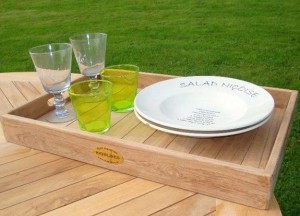 Teakhouten dienblad | Puurteak - Puurteak tuinmeubelen