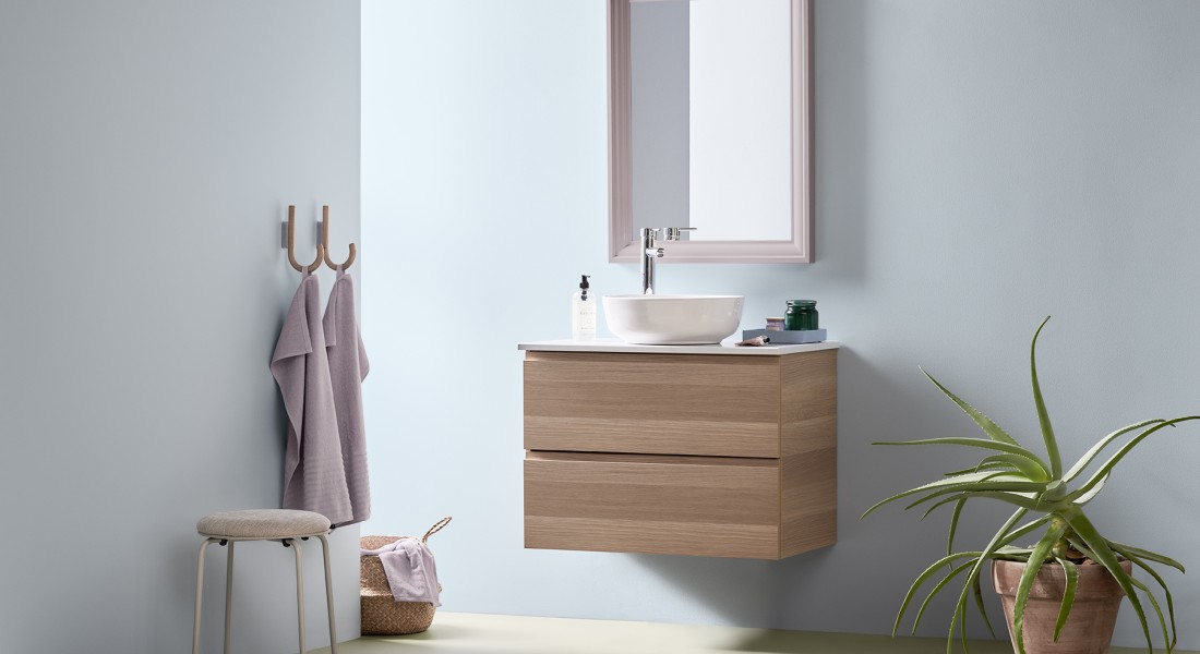 Een wellness badkamer met Histor trendkleuren