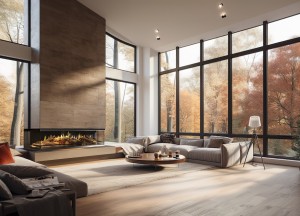 Elektrische haarden met realistisch vuurbeeld - Kalfire Fireplaces