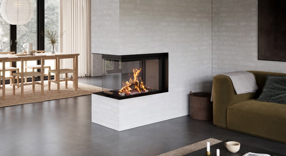 De ideale ruimteverdeler met onbeperkt zicht op het vuur