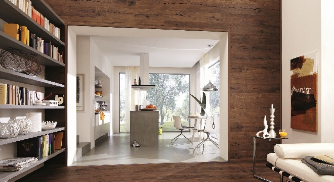 Meister parketvloer wordt wandpaneel