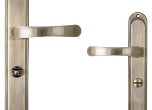 Antiek messing WC deurklink | Deurklink24