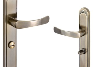 Antiek messing WC deurklink | Deurklink24