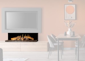 Elektrische sfeerhaard E-55&quot; | basismodel - Kalfire Fireplaces