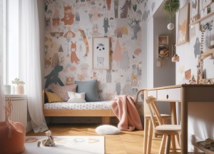 Originele muurdecoratie voor een kinderkamer - 