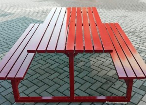 Stalen picknick tafel | InGarden