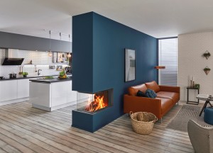 Roomdivider liftdeurhaard | Warmtestore