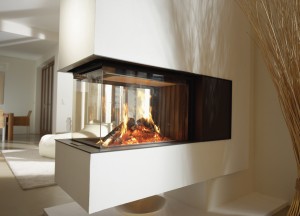 Roomdivider liftdeurhaard | Warmtestore