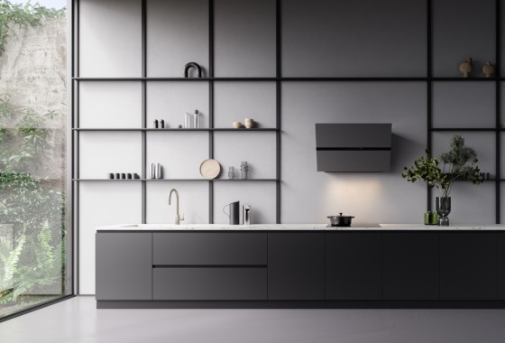 Schuine afzuigkappen zijn stijlvol en een uitkomst voor lange mensen - Falmec