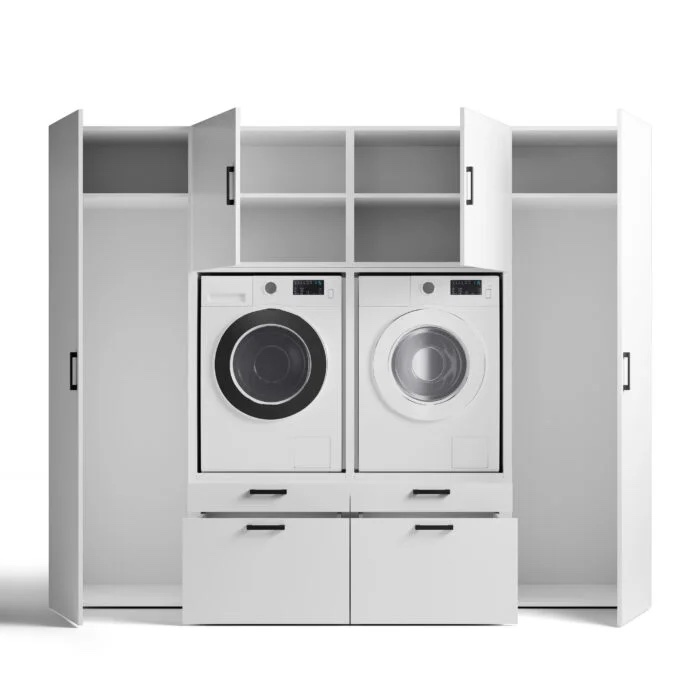 Wasmachinekasten wit | Wasombouw