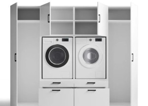 Wasmachinekasten wit | Wasombouw - Wasombouw