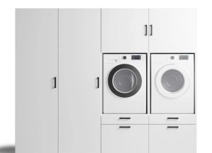 Wasmachinekasten wit | Wasombouw