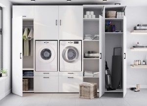 Wasmachine kasten met opbergruimte | Wasombouw - Wasombouw
