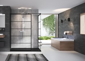 Kuadra H Stripes douchecabine | Novellini