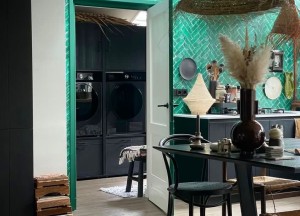 Van functioneel naar fashionable met de zwarte wasmachine kast van Wastoren®