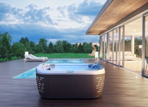 Een jacuzzi in de tuin - Swimm