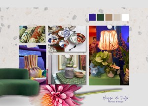 Moodboard kleur in het interieur. Voor een gevoel van warmte en speelsheid - 